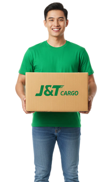 gemini 2.5 flash image asian handsome young delivery man with box isolated and wear green tshirt on whi 0